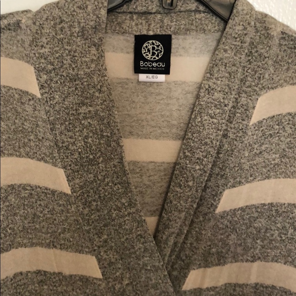 bobeau open front cardigan
